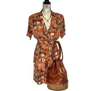 Christie & Jill Two Piece Floral Print Vintage Set Size Small